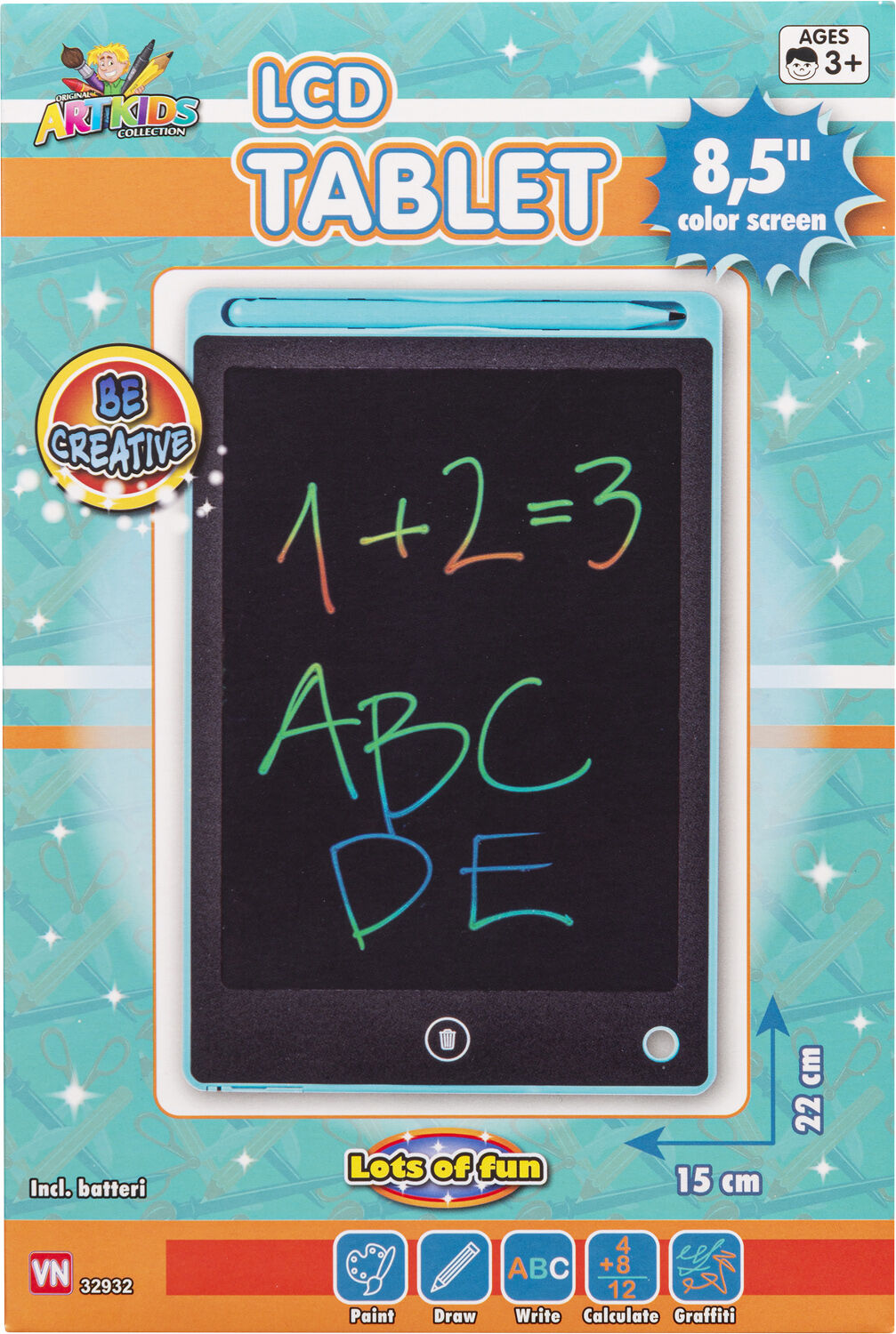ARTK LCD TEGNETAVLE 21cm