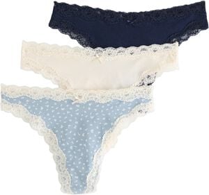 3-pack thongs with regular waist an