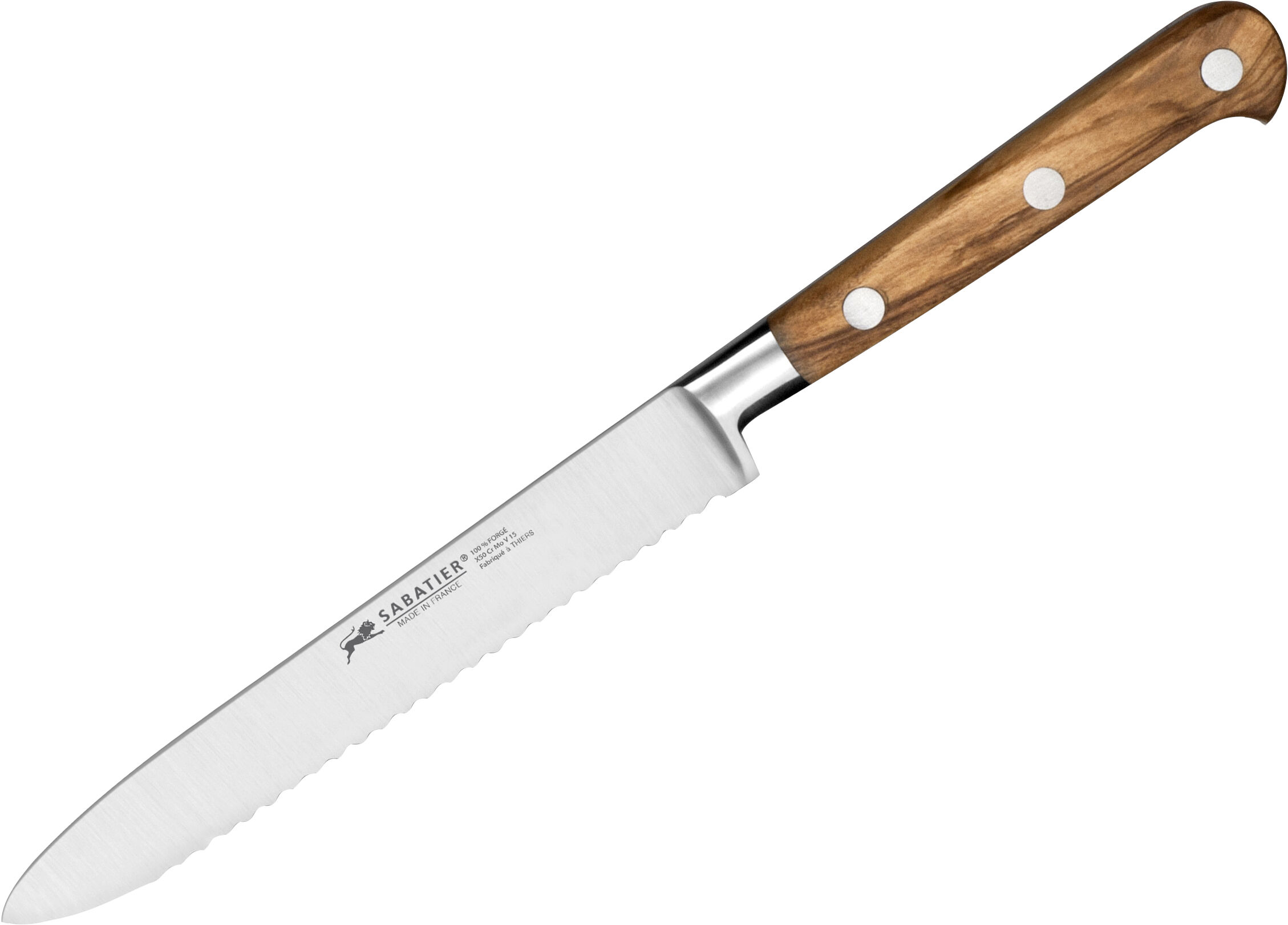 Tomatkniv Ideal Provence 12 cm St&aring;l/Oliventr&aelig;