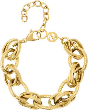 Women's Gold Mixed Link Bracelet