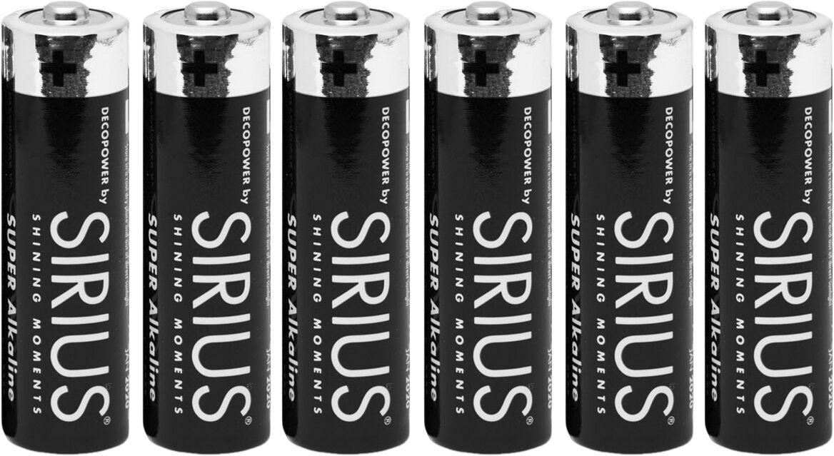 DecoPower AA batterier, 6stk s&aelig;t