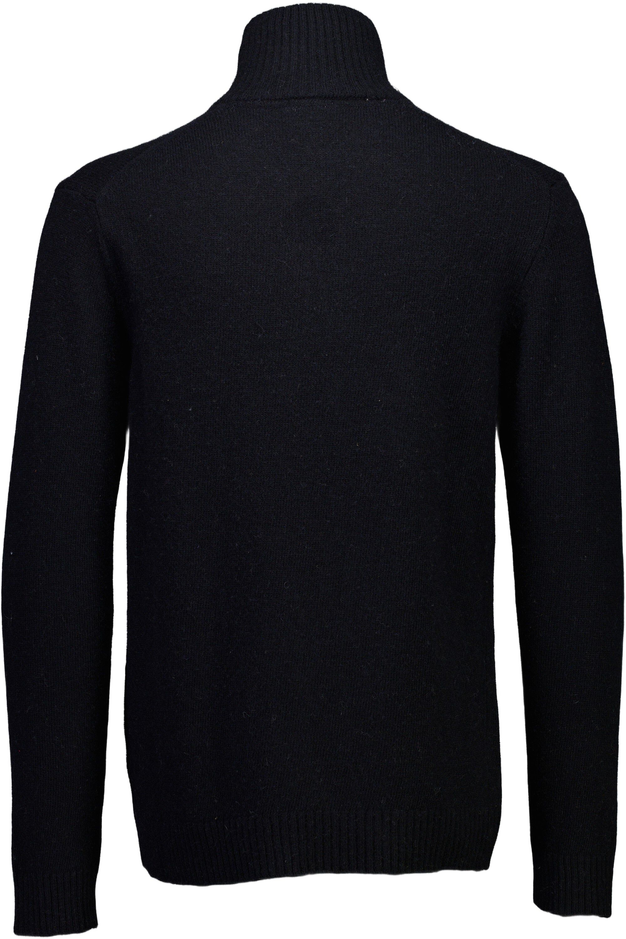 Lambswool half zip knit