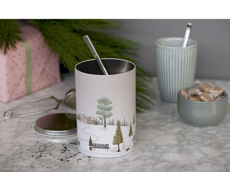 Kagedåse Vinter 10 x 14,5 cm Woodrose Metal