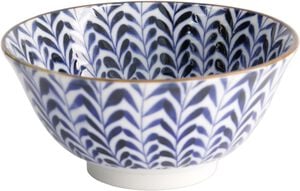 Mino Blue Mixed Bowls Tayo Bowl 15x7cm Shidare 21647 6/48