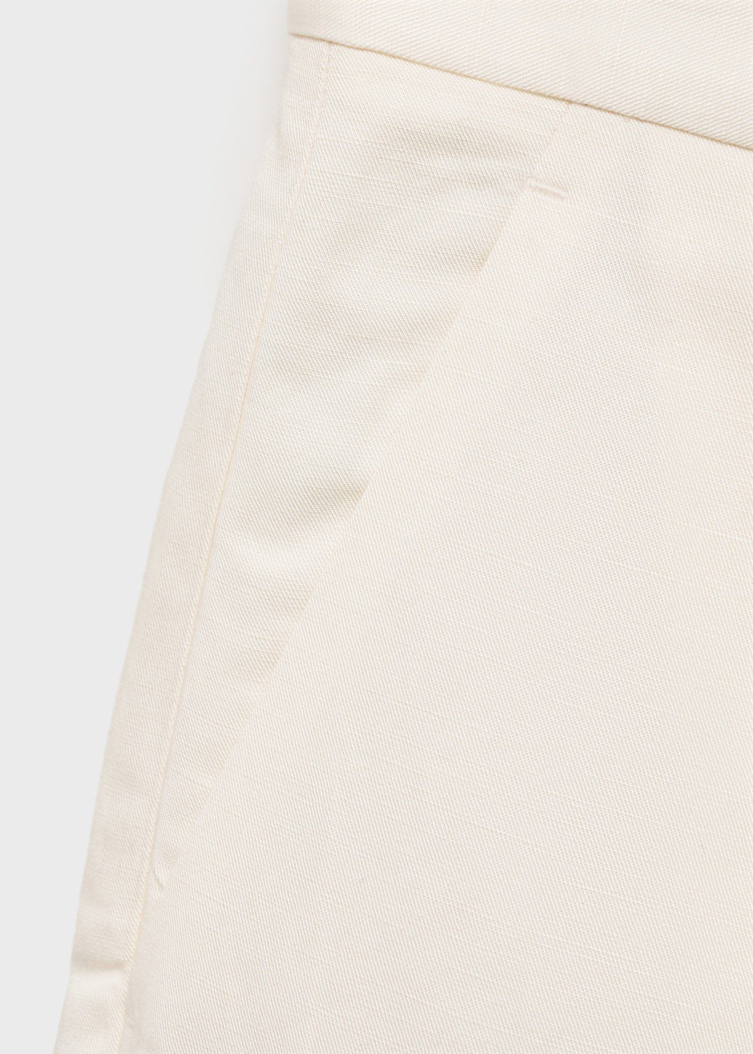 Linen-blend suit bermuda shorts