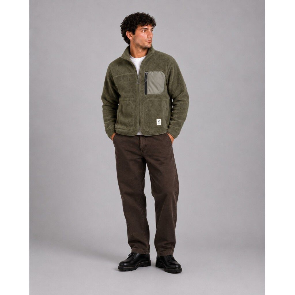 Wood fleece jacket