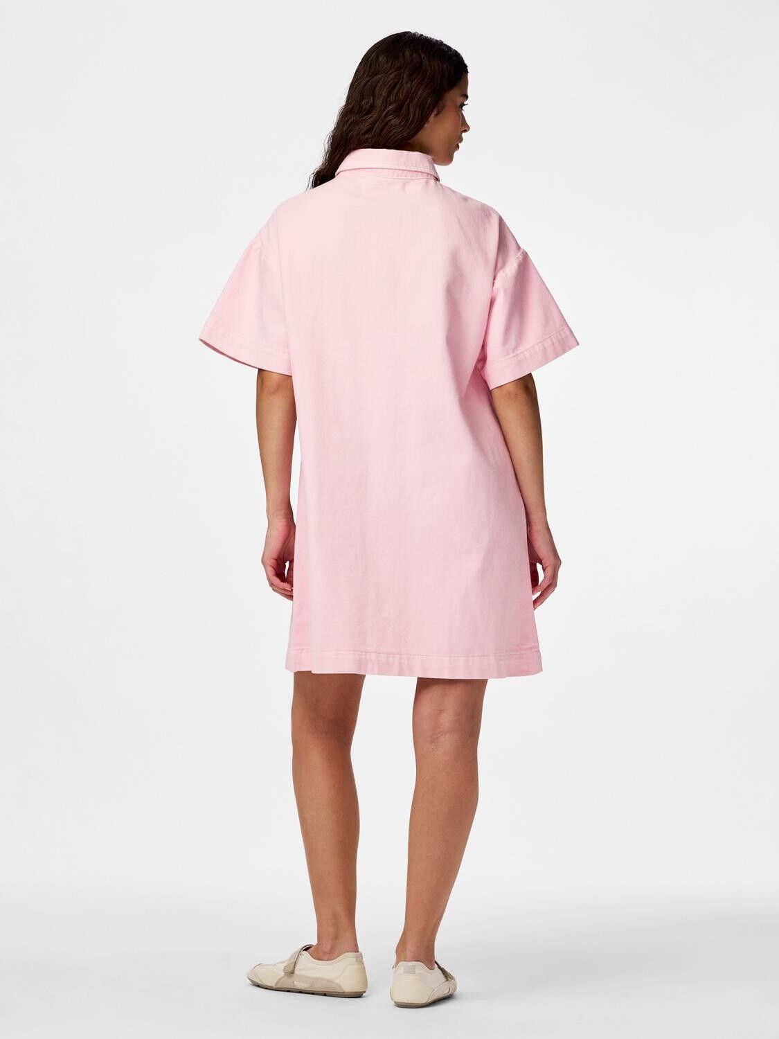 PCSKY SS A-SHAPE DENIM DRESS NOOS B