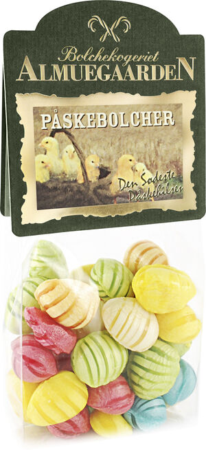 P&aring;ske&aelig;g bolcher med smag af blandet frugt