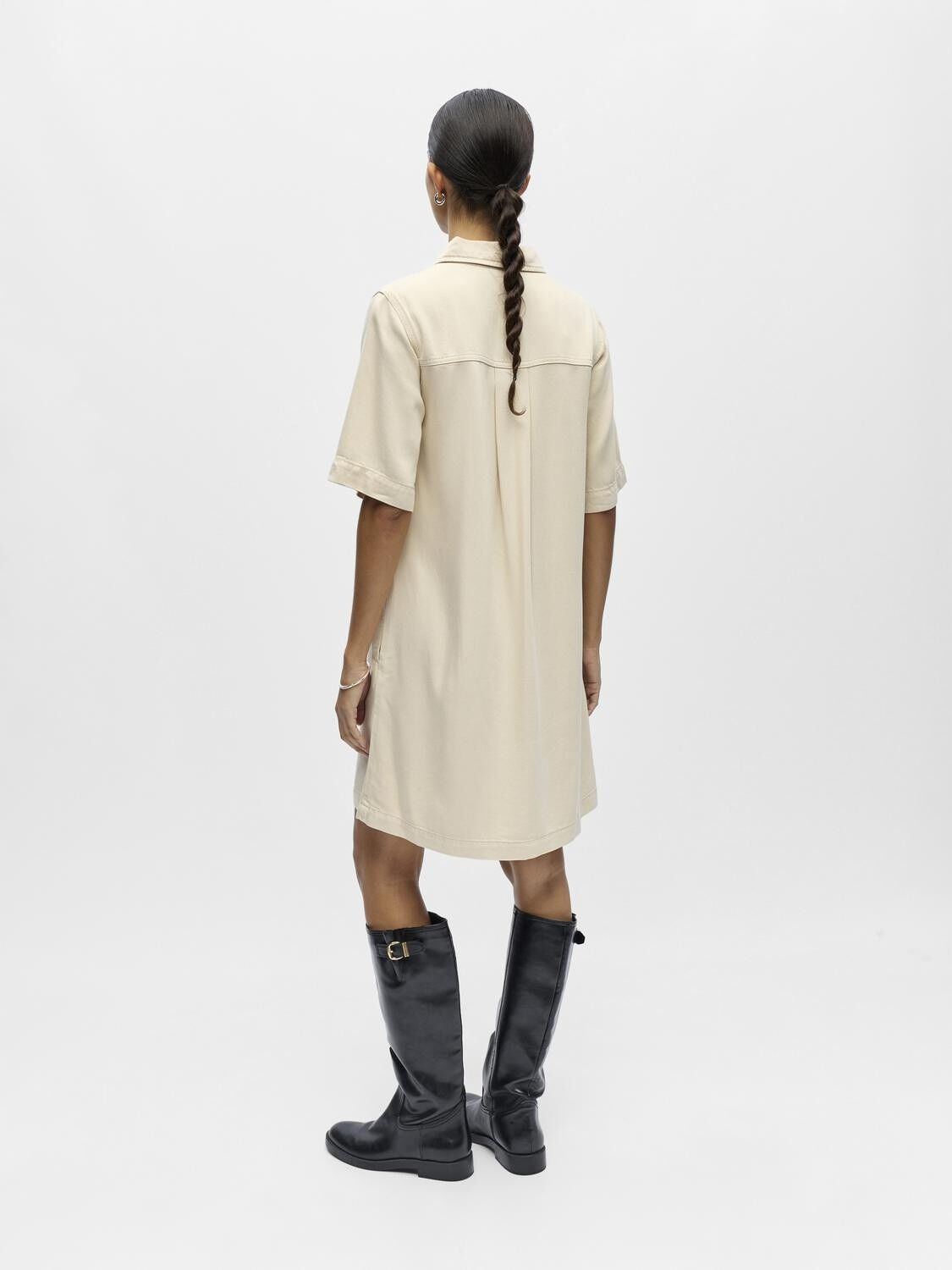 OBJFRAME 2/4 RE DENIM DRESS NOOS