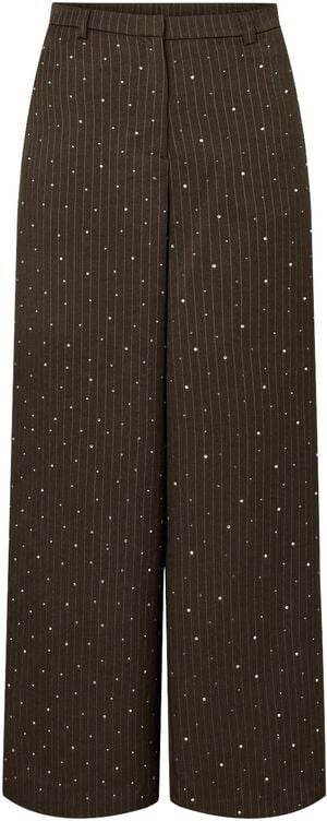 PCFALKA PINSTRIPE HW PANTS W. RHINE