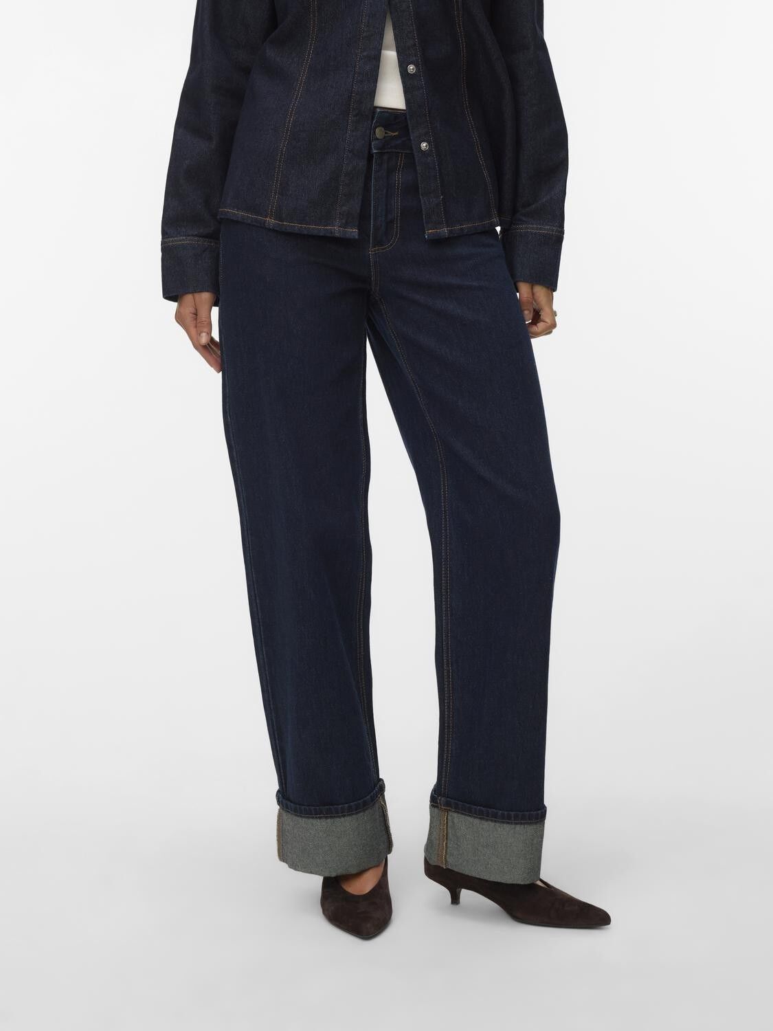 Awrena Mr Wide Fold Up Jeans Li3136