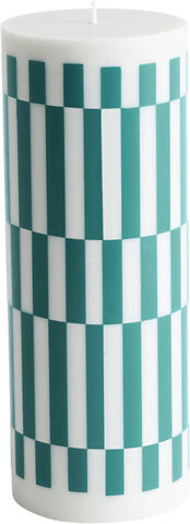 Column Candle-Large-Light grey and