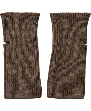 Short Fingerless Glove Beige