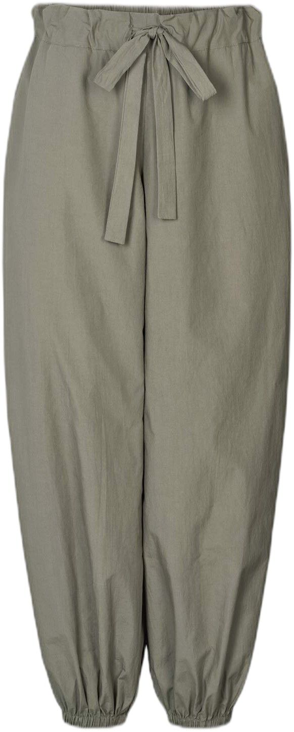 Poplin gathered pants - Iridi