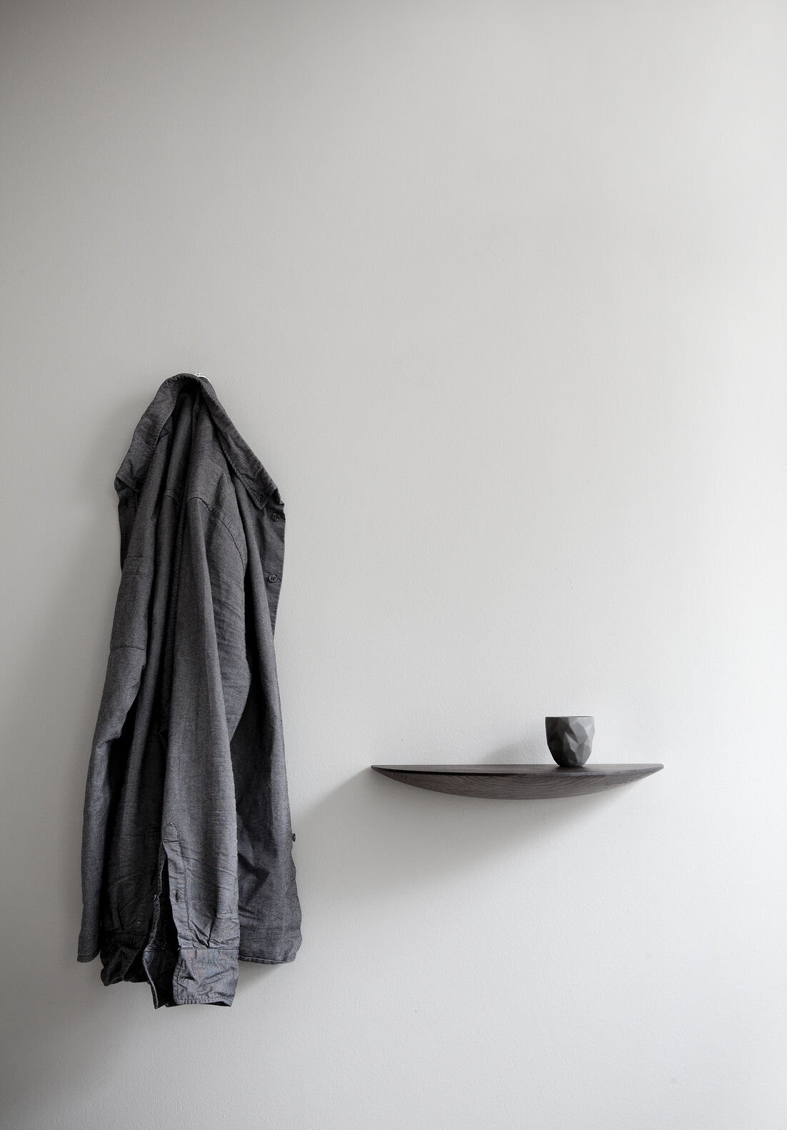 Gridy Fungi Shelf, Medium, Black Oa