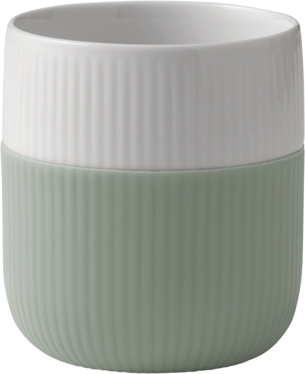 Fluted Contrast Mug 35cl Lichen
