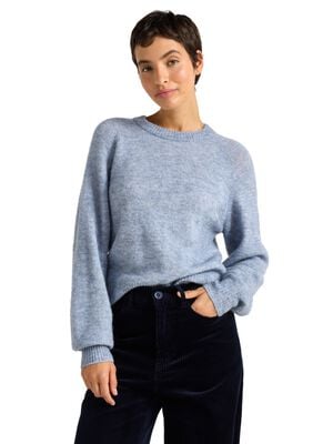 Finstrikket genser i myk ullblandin