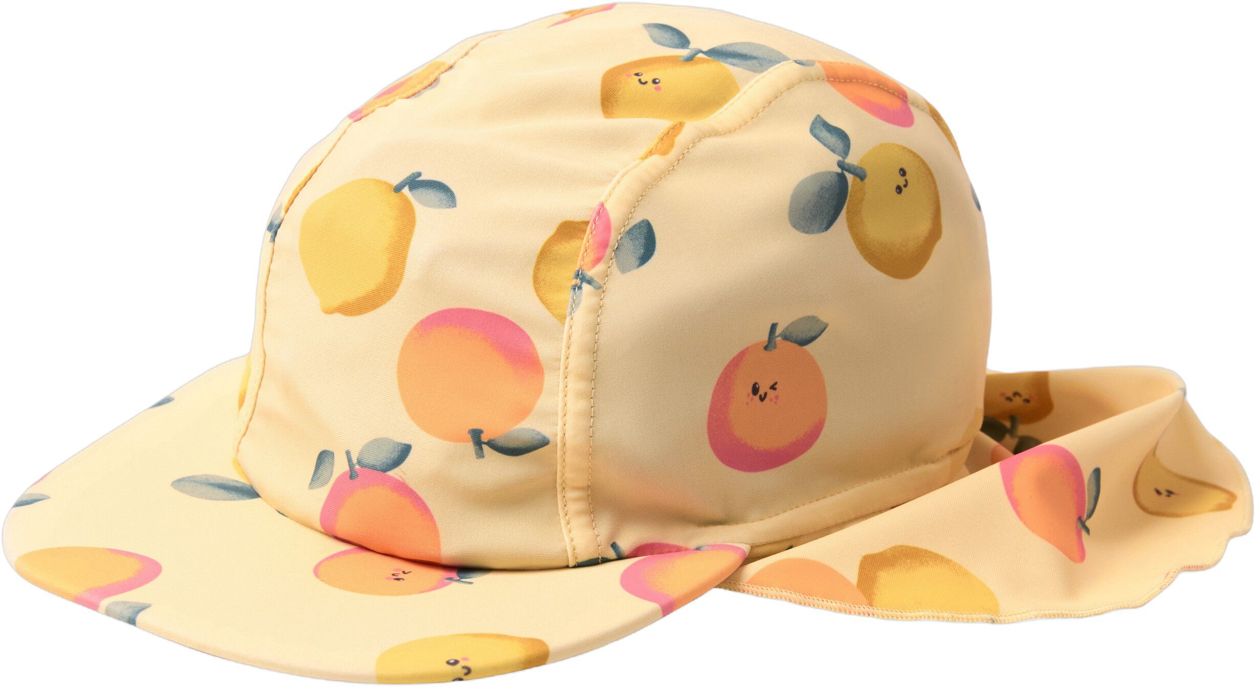 Sun cap with UV-protective fabric.