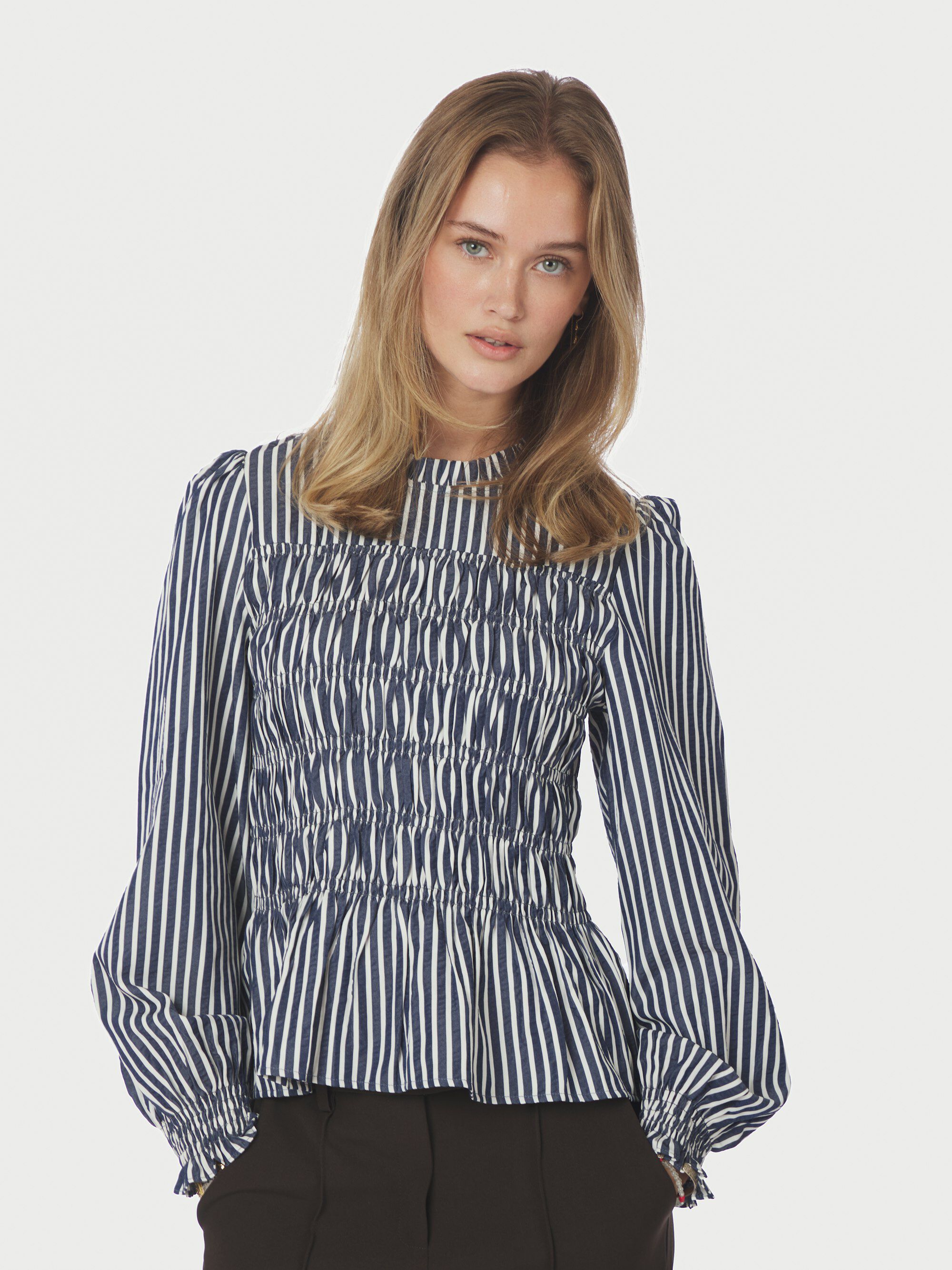 Possa Big Stripe Blouse