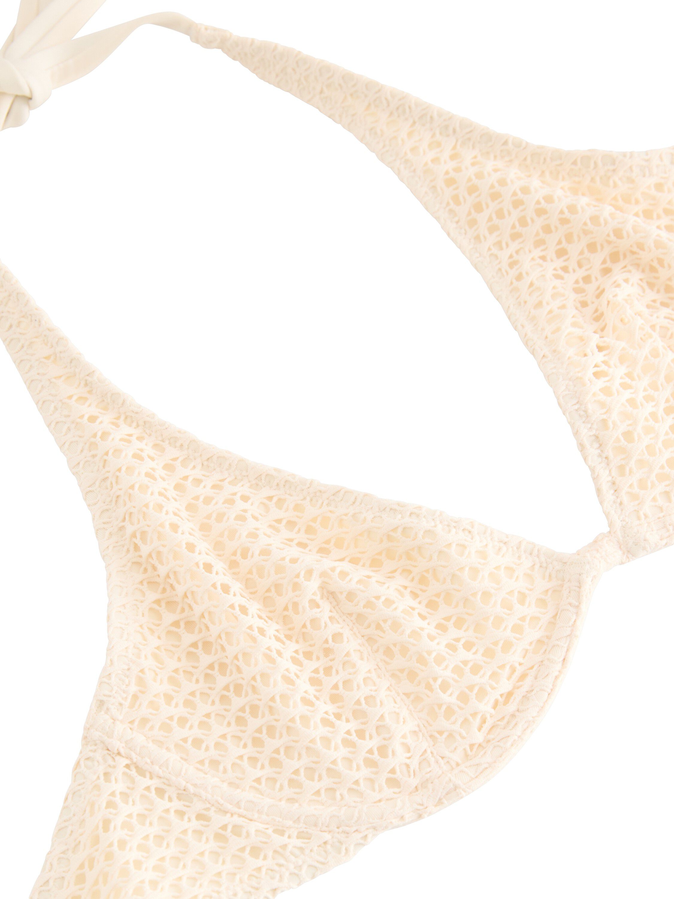 Upolstret bikini-bh i heklet look m