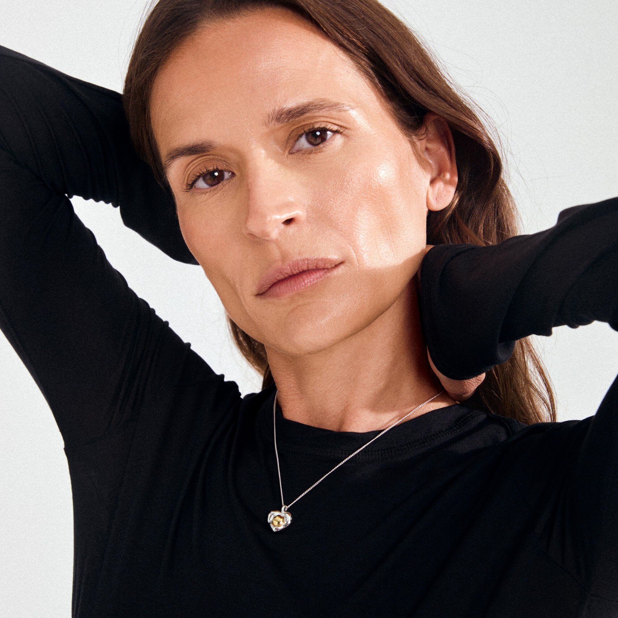 NOVA heart necklace silver-plated