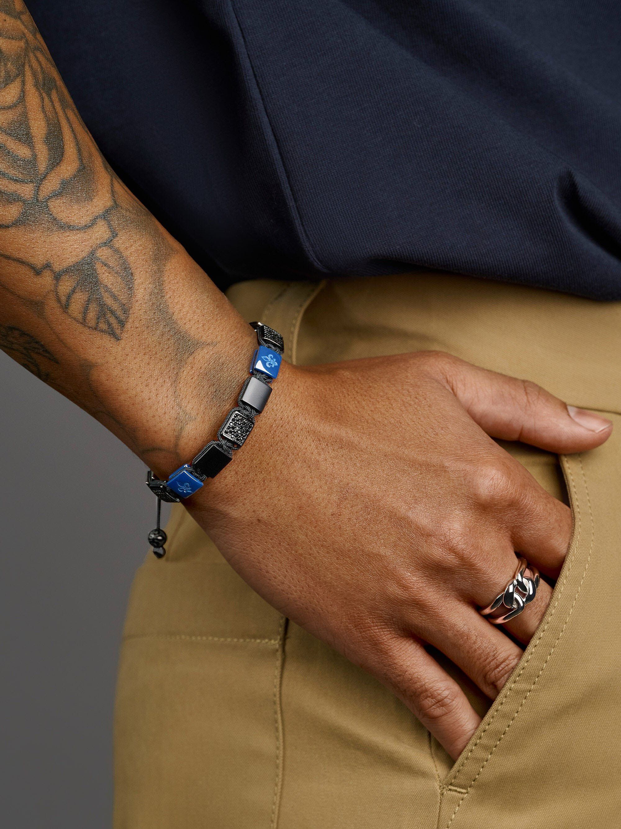 Midnight Onyx Dorje Flatbead Bracelet