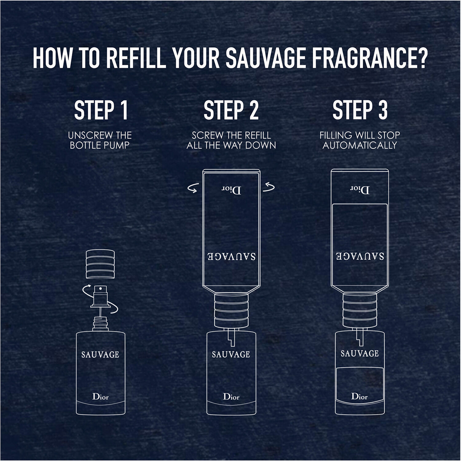 Sauvage Parfum Refill 300ML