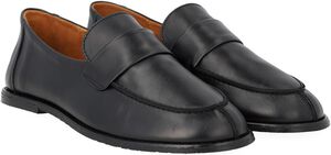 Ultrabl&oslash;d loafer med stikningsdetalje