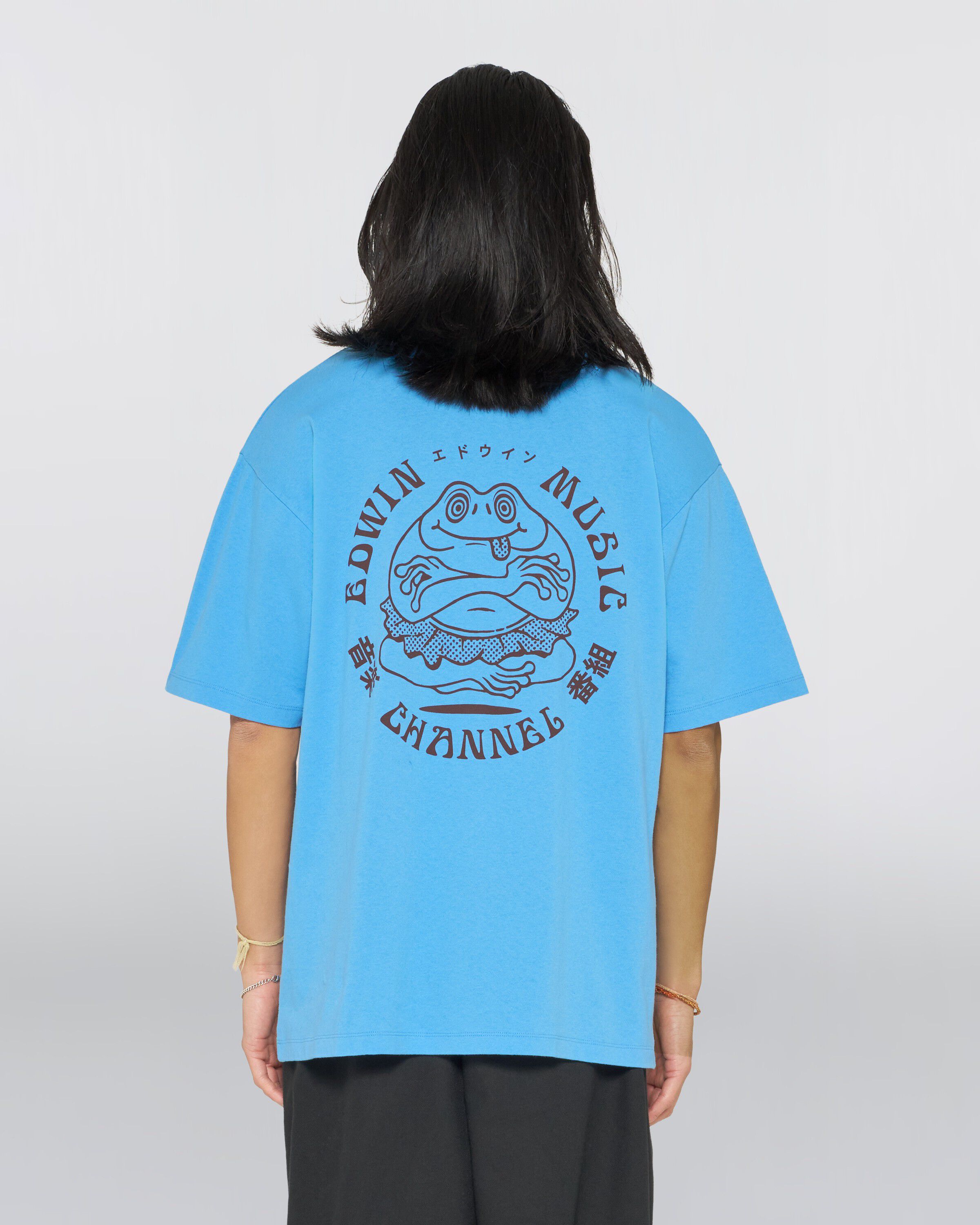 Edwin Music Channel T-Shirt - Azure Blue