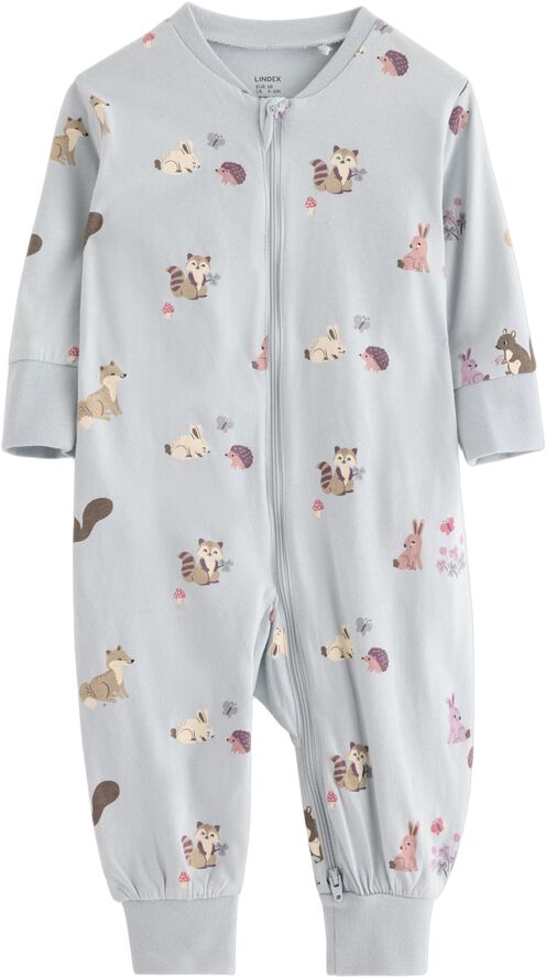 Mysig pyjamas i bomull med långa är