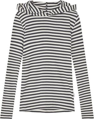 2x2 Cotton Stripe Tally Hoodie