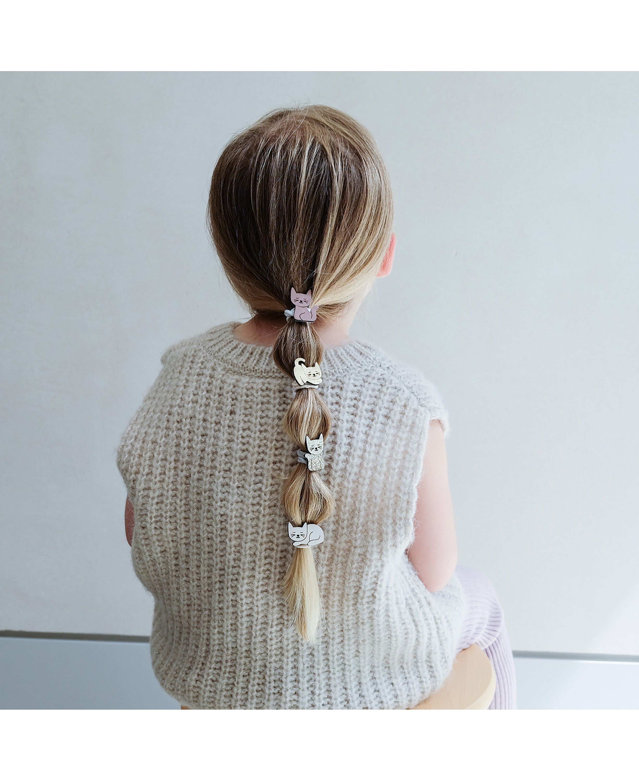 Mimi & Lula - 8 h&aring;relastikker - Mini Kitty Cat