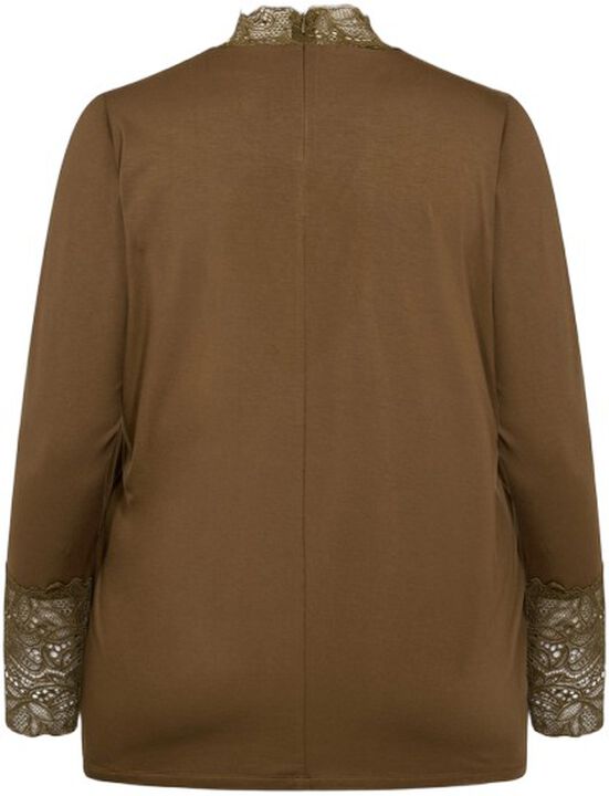 Curvy WA-STELLA 8 Bluse Mørk sand
