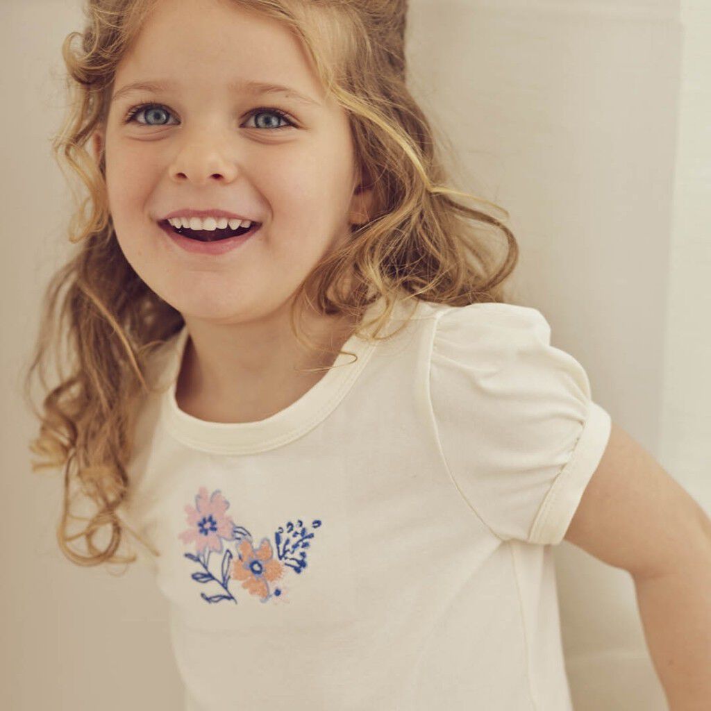 Primrose peplum puff s/s T