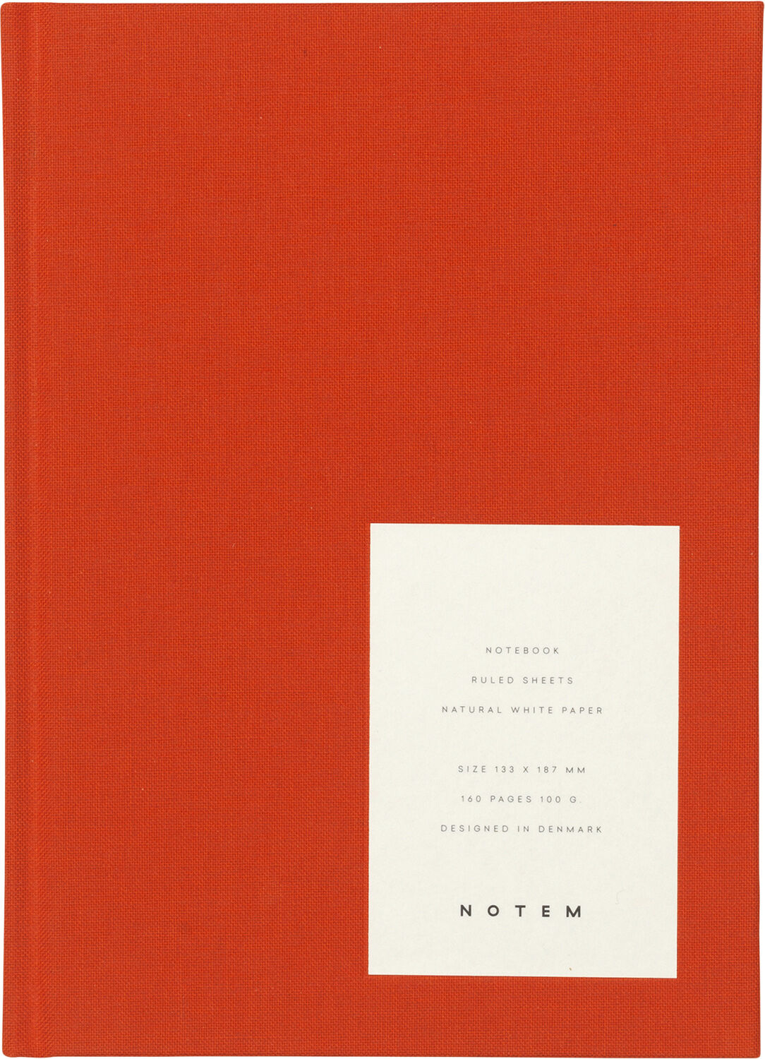 Hardcover notesbog, Medium, R&oslash;d