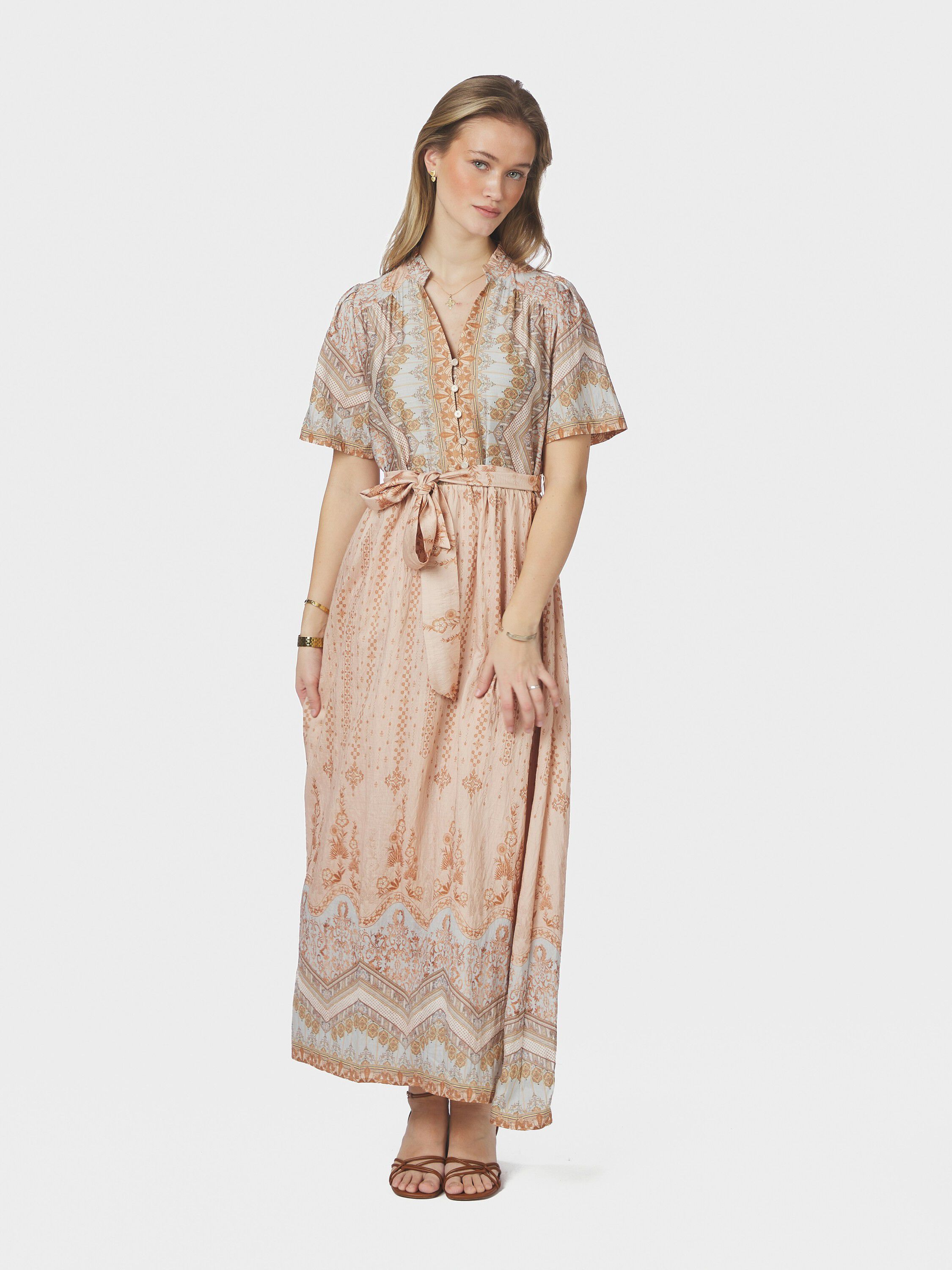 Moviana Flower Border Dress