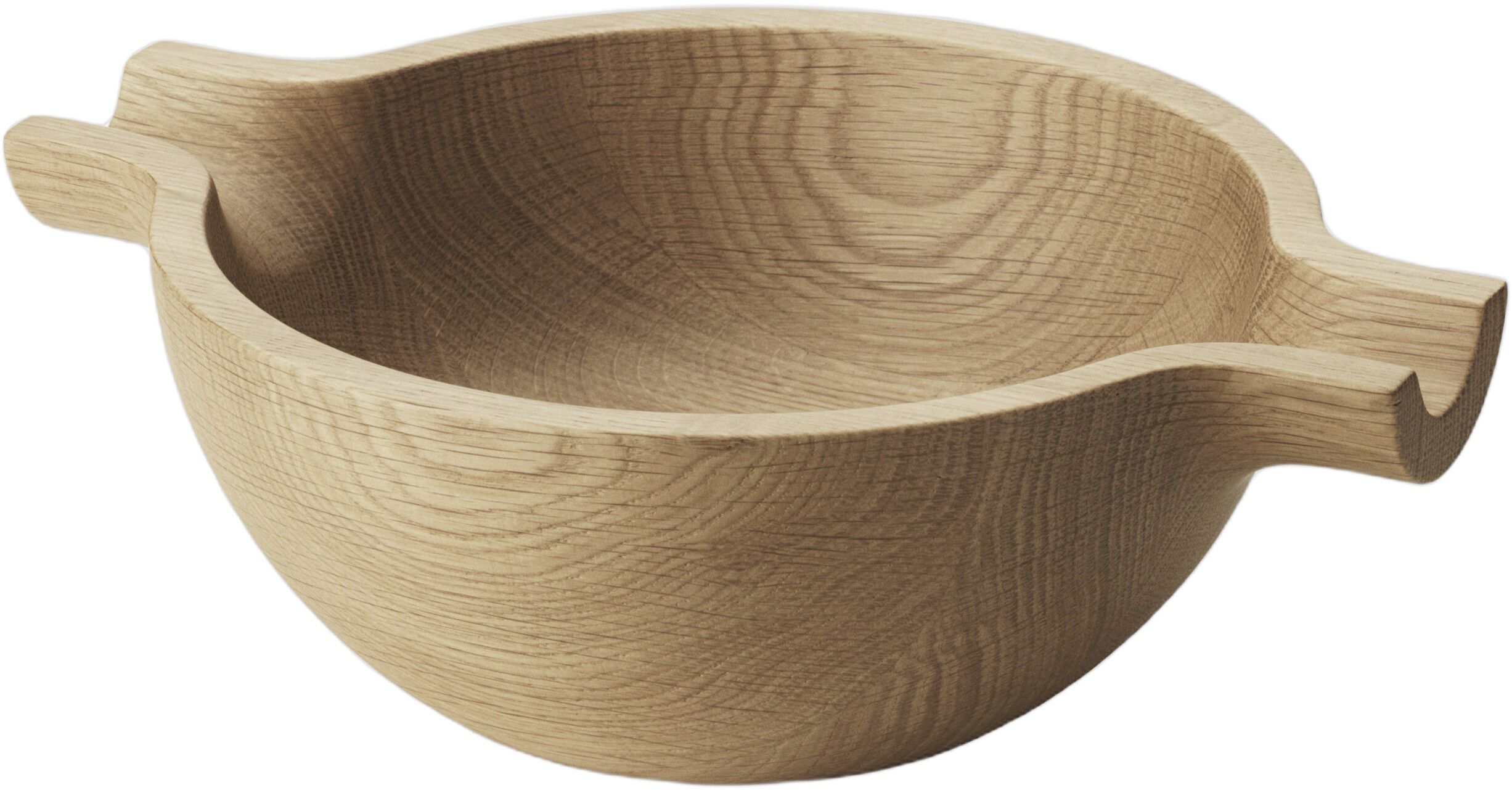 KOPPEL BOWL W HANDLES MEDIUM OAK WOOD
