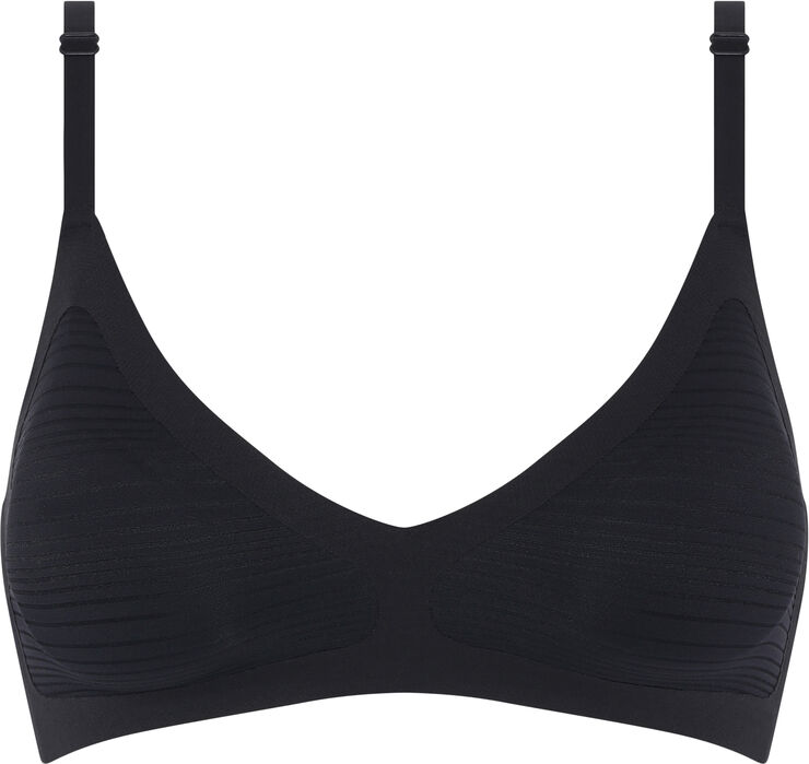 Soft Stretch Stripes Bralette with removable pads