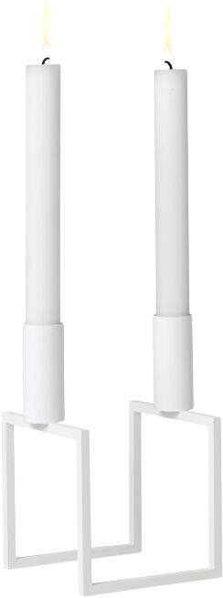 Line, Candle Holder, White