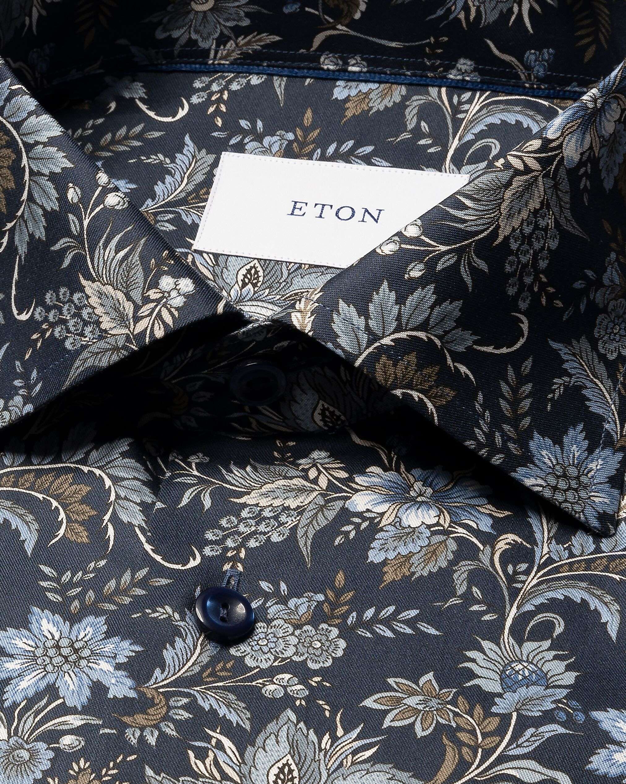 Slim Fit Floral Print Signature Twill Shirt
