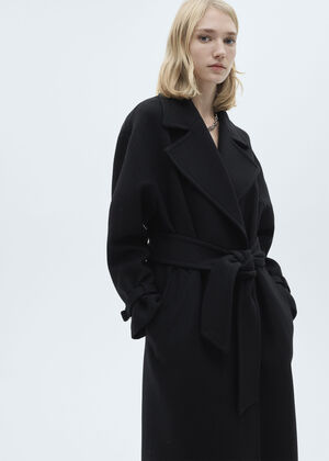 Maxi lapel Manteco wool coat