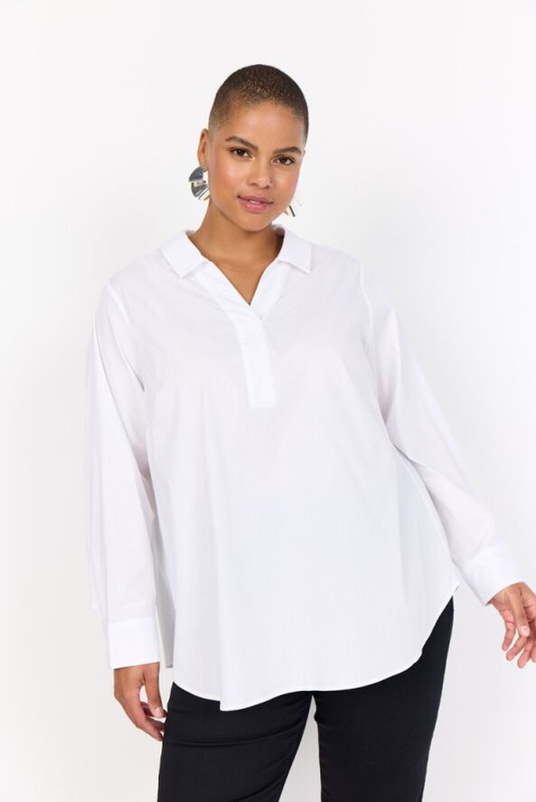 Curvy WA-SAGA 9 Bluse Hvid