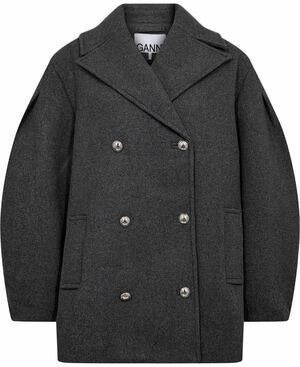 Peacoat Wool Midi Coat