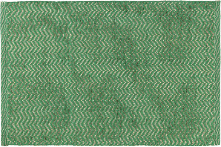 Herringbone Dækkeserviet 43x30 cm grøn 82% bomuld recycled,