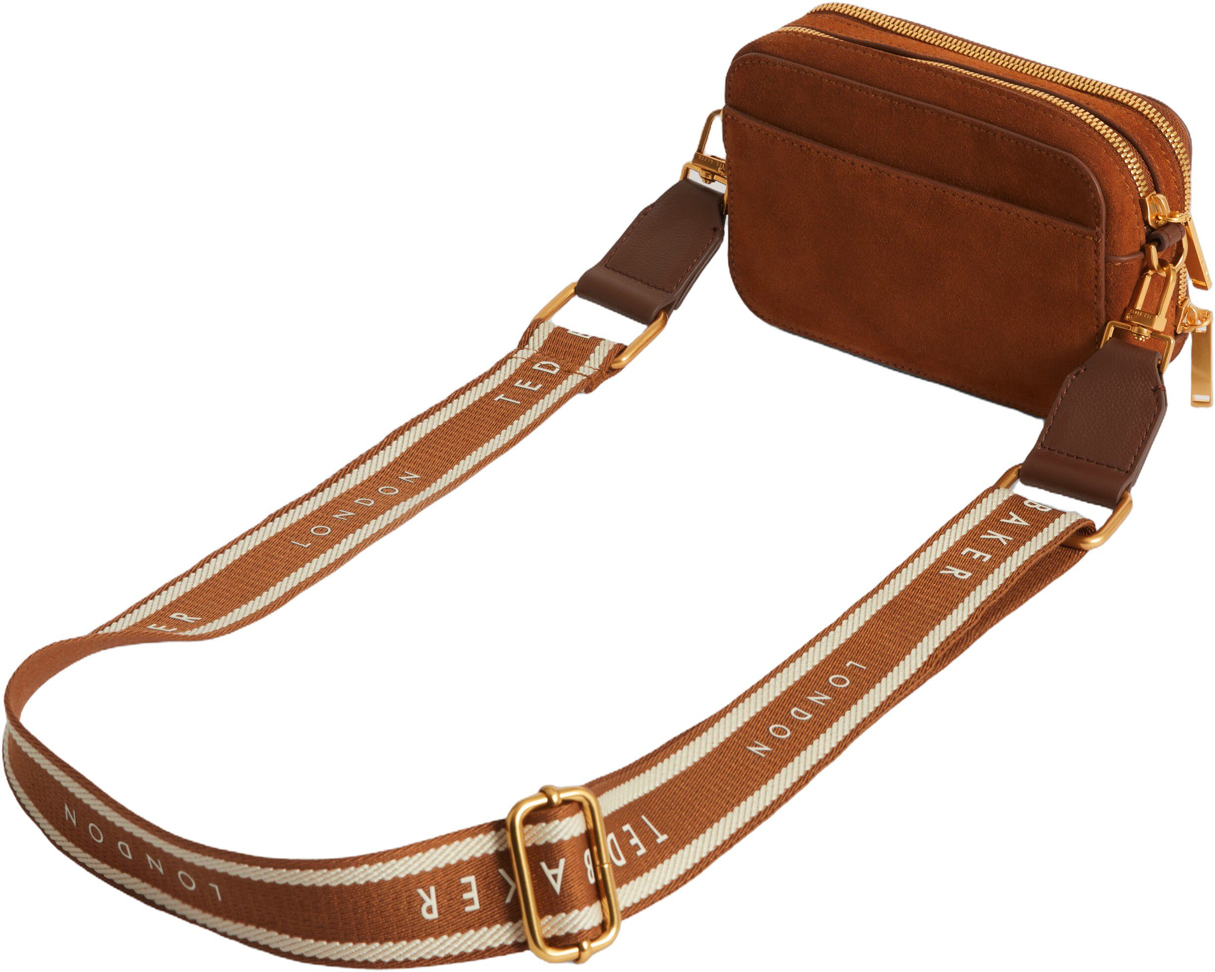 SHAYANN Webbing Suede Crossbody Cam