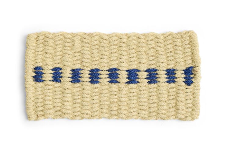 Coco Door Mat-Dot-White and blue