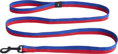 HAY Dogs Leash-Flat M/L-Red, blue