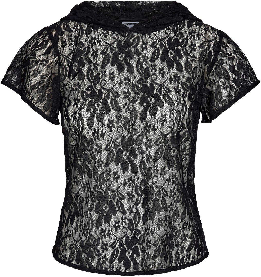 NMOLLIE S/S LACE HOOD TOP