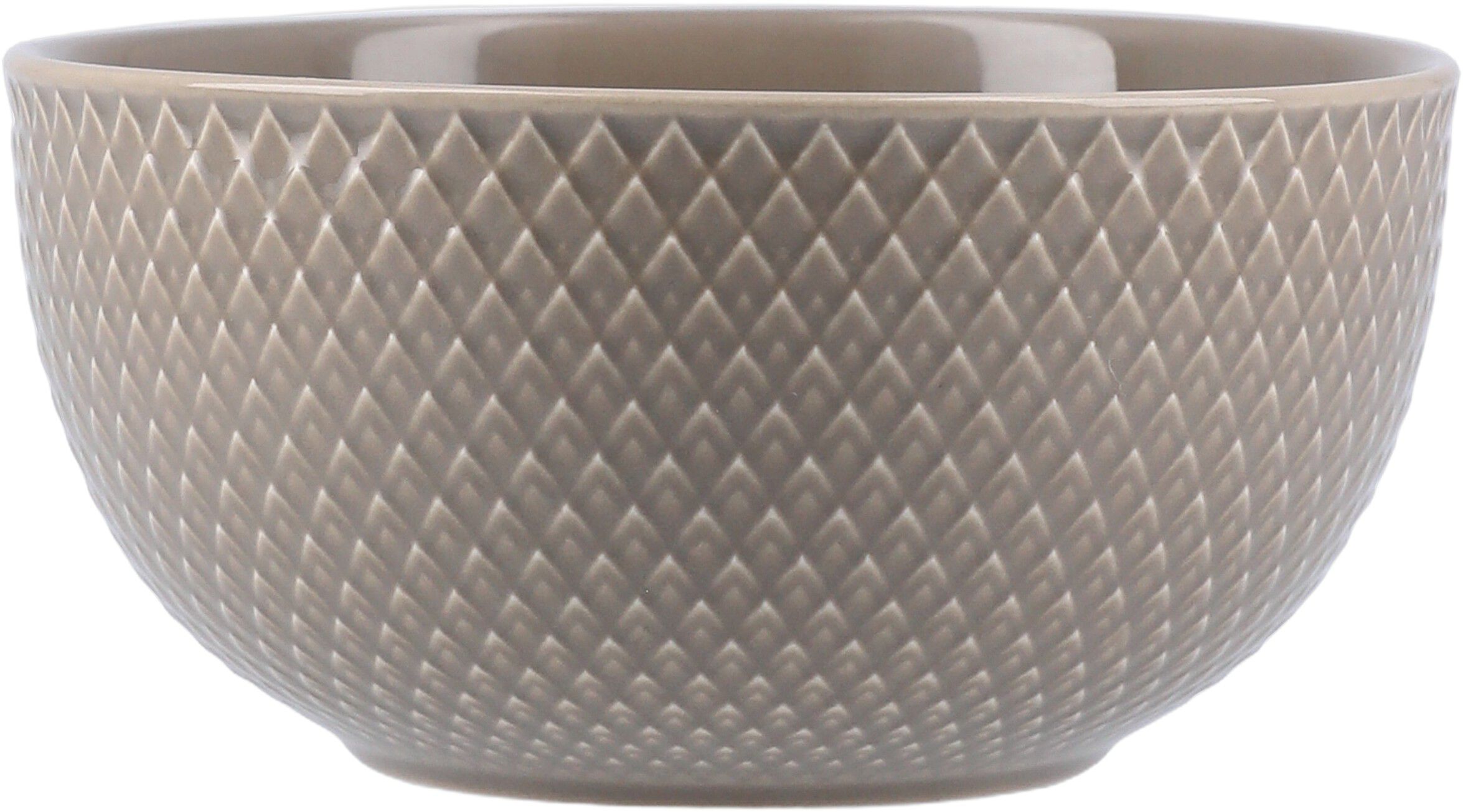 Rhombe Earth Sk&aring;l &Oslash;13 cm clay