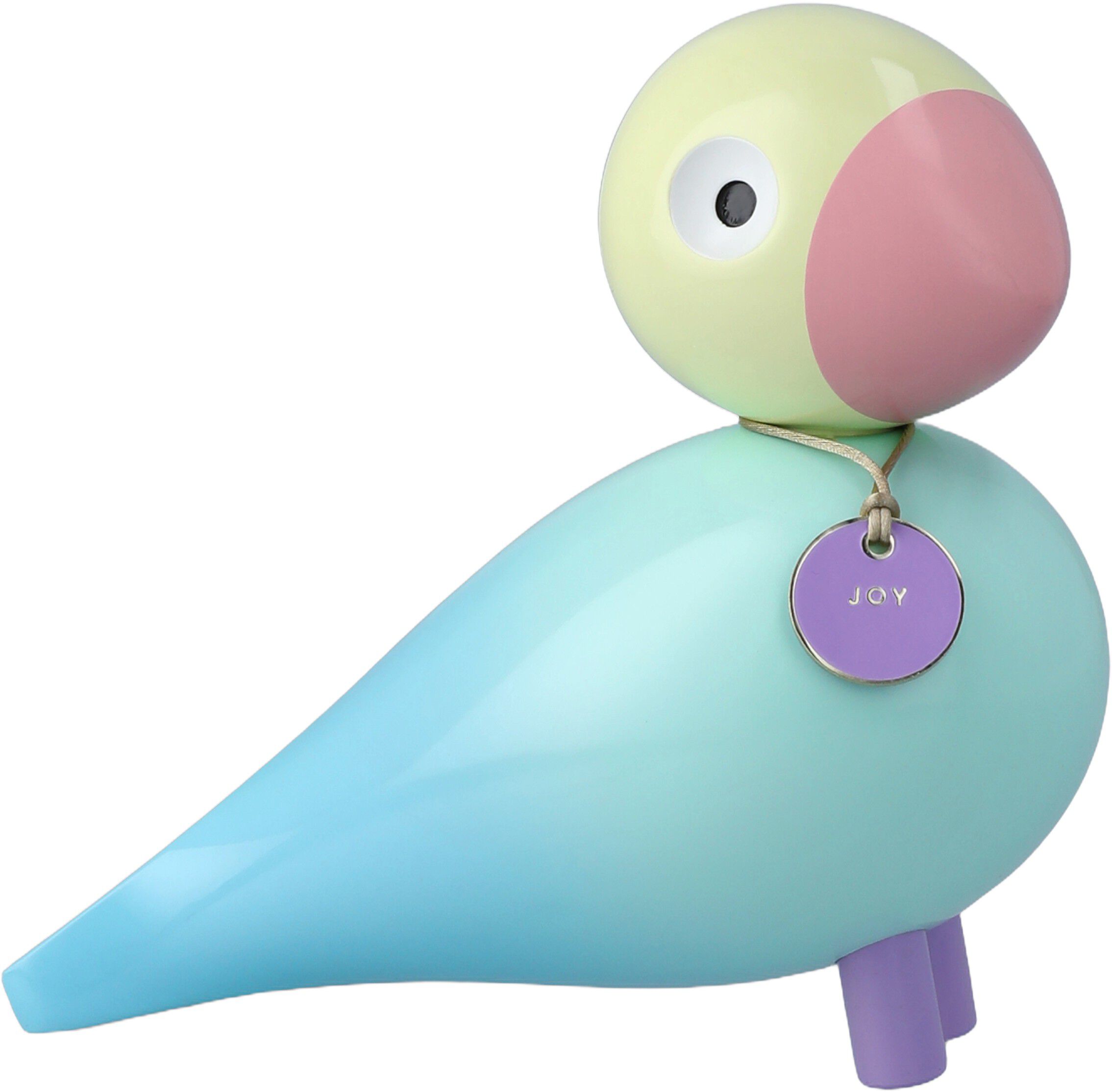Story Bird Gl&aelig;de H15. 5 cm aqua